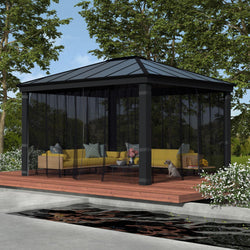 Canopia by Palram Dallas 12 x 14 Garden Gazebo Netting Set 4pc
