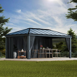 Canopia by Palram Dallas 12 x 20 Garden Gazebo Curtain Set 4pc