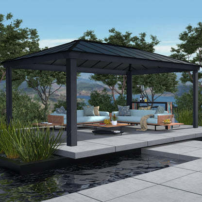 Canopia by Palram Dallas 12 x 20 Garden Gazebo - Grey