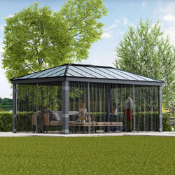 Canopia by Palram Dallas 12 x 20 Garden Gazebo Netting Set 4pc