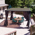 Canopia by Palram Milano 10 x 10 Garden Gazebo - Grey Bronze
