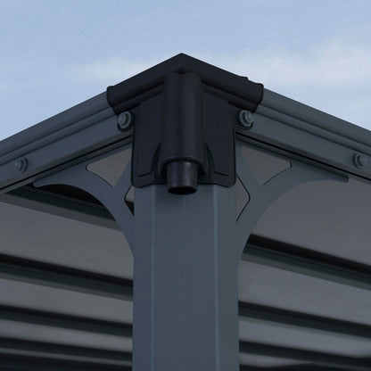 Canopia by Palram Milano 10 x 14 Garden Gazebo - Grey