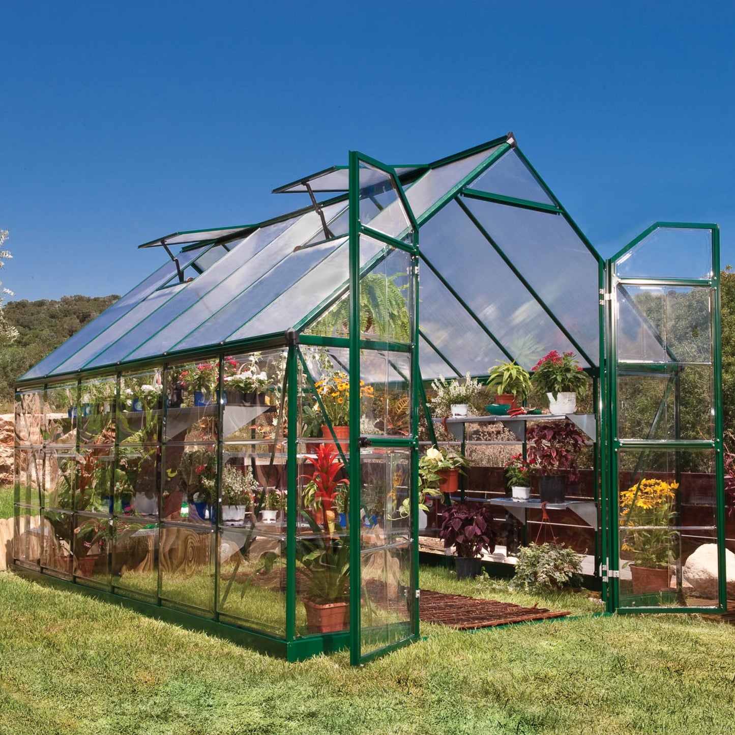 Canopia by Palram 8 x 12 Balance Green Greenhouse