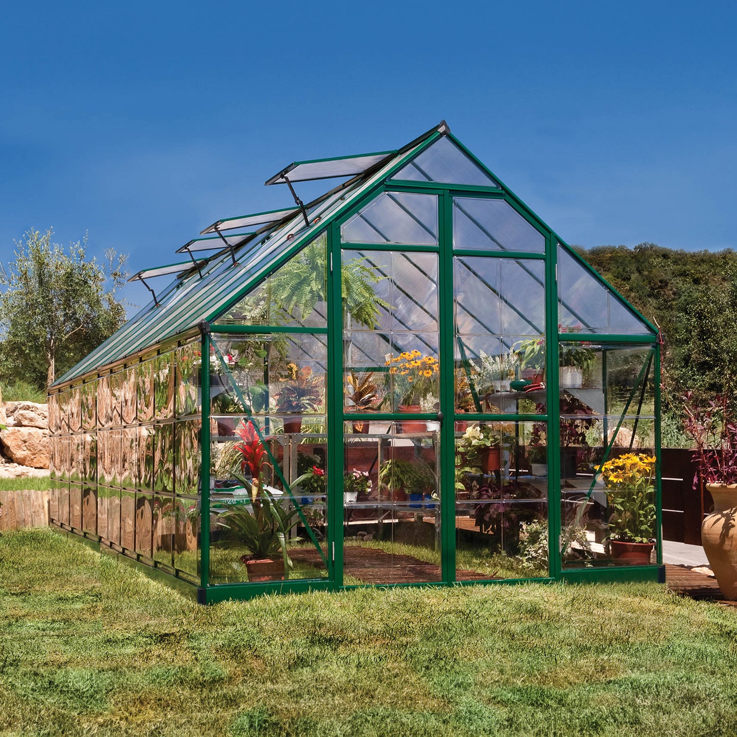 Canopia by Palram 8 x 20 Balance Green Greenhouse