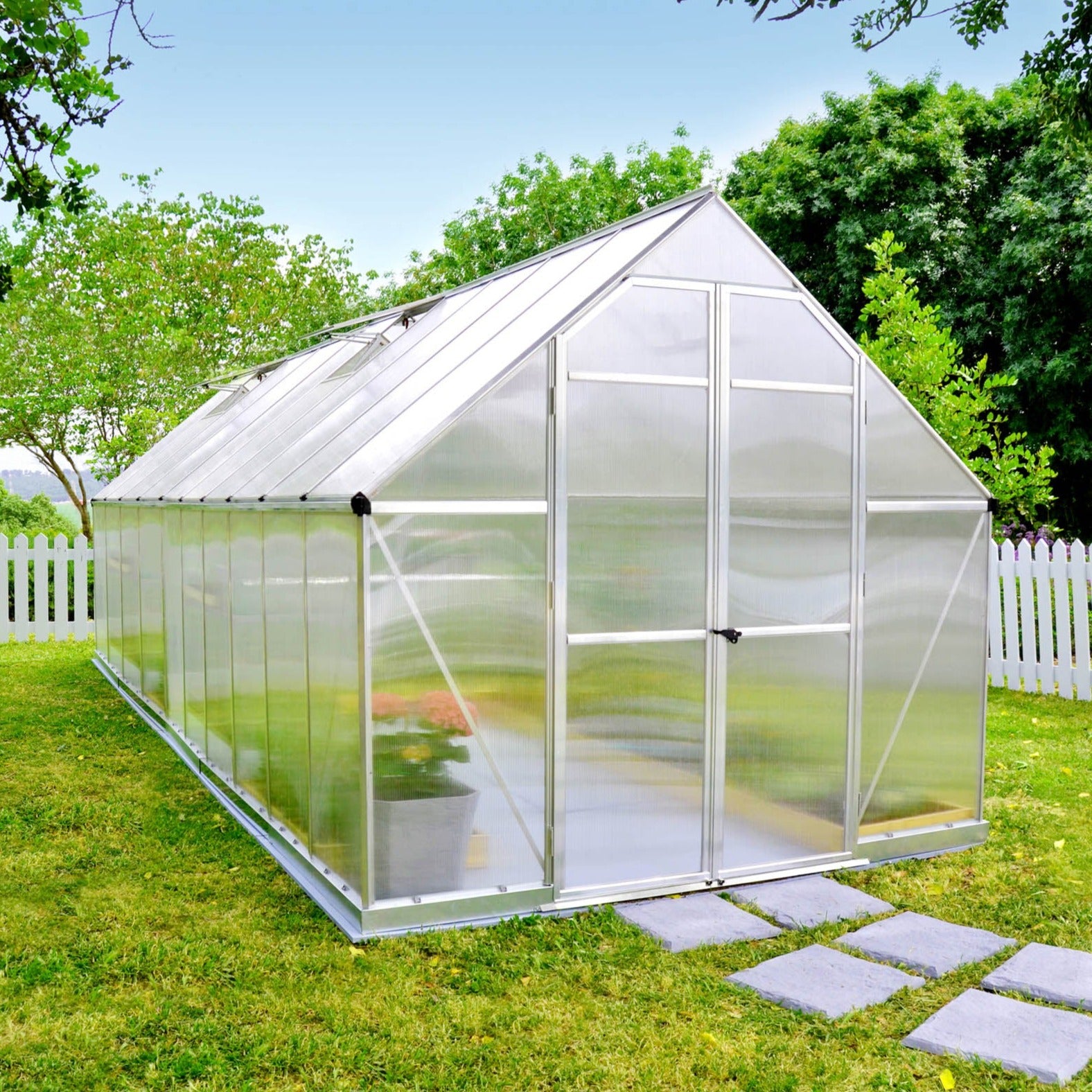 Canopia by Palram 8 x 20 Essence Silver Greenhouse