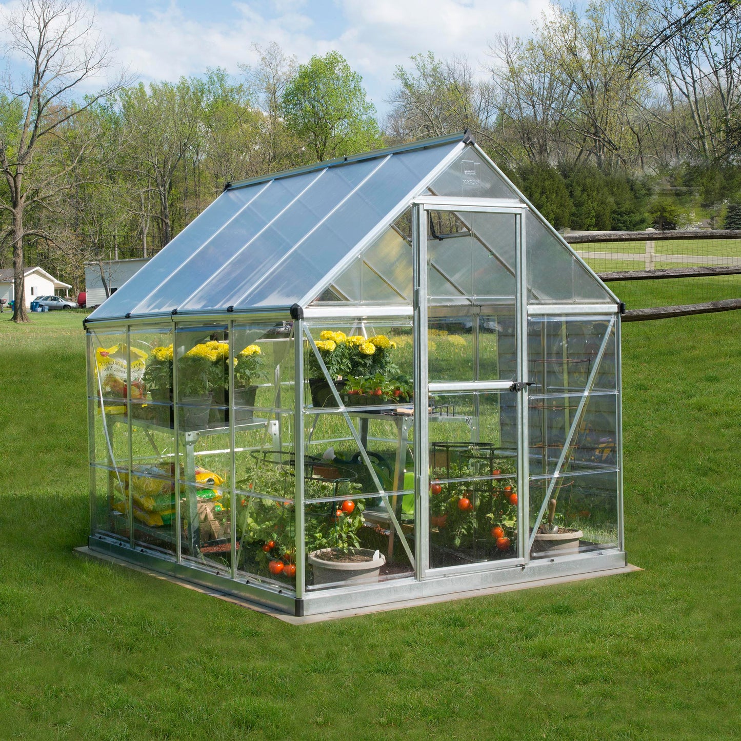 Canopia by Palram 6 x 8 Hybrid Greenhouse Silver
