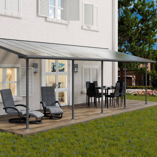 Canopia by Palram 3 x 8.51 Sierra Patio Cover - Grey