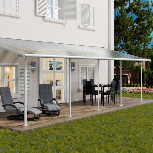 Canopia by Palram 3 x 8.51 Sierra Patio Cover - White