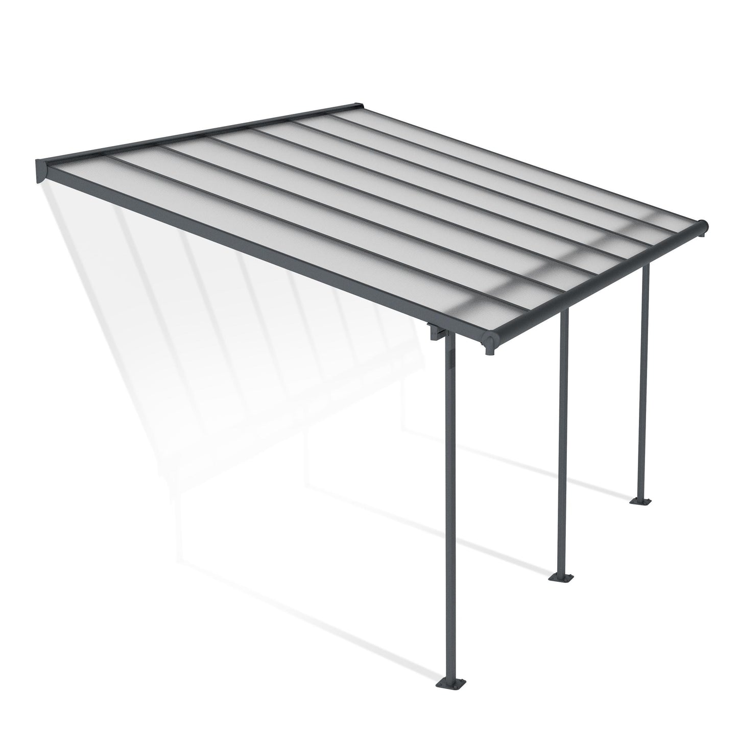 Canopia by Palram 3 x 4.25 Sierra Patio Cover - Grey