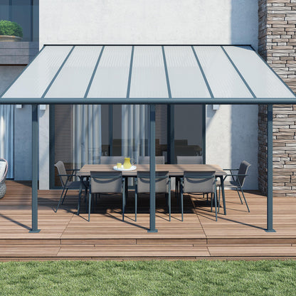 Canopia by Palram 3 x 4.25 Sierra Patio Cover - Grey