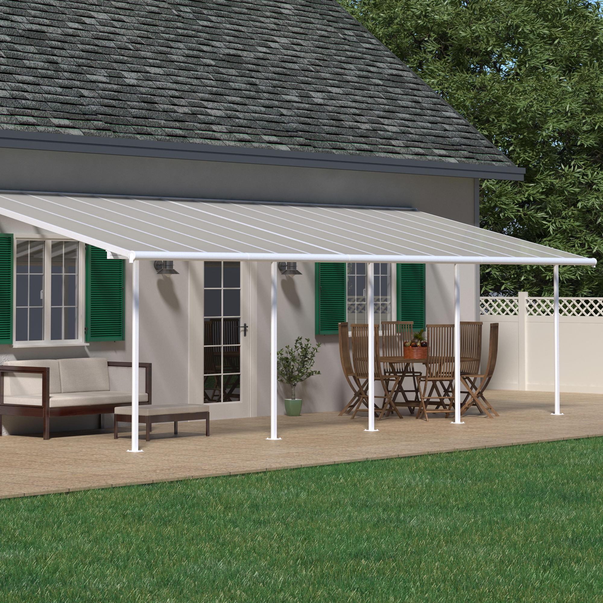 Canopia by Palram 3 x 9.15 Sierra Patio Cover - White