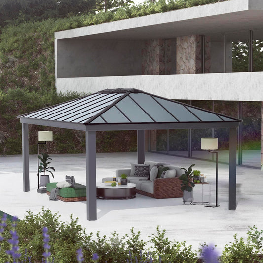 Canopia by Palram Dallas 14 x 20 Garden Gazebo - Grey
