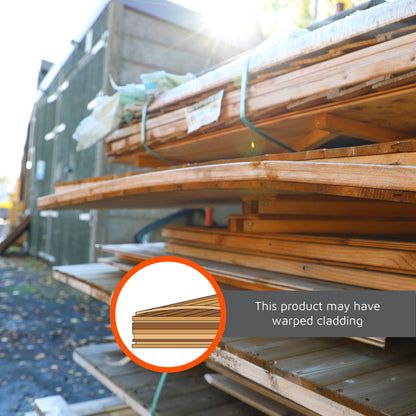 Refurbished Pressure Treated 10 x 6 Shiplap Combi Greenhouse & Wooden Storage Shed