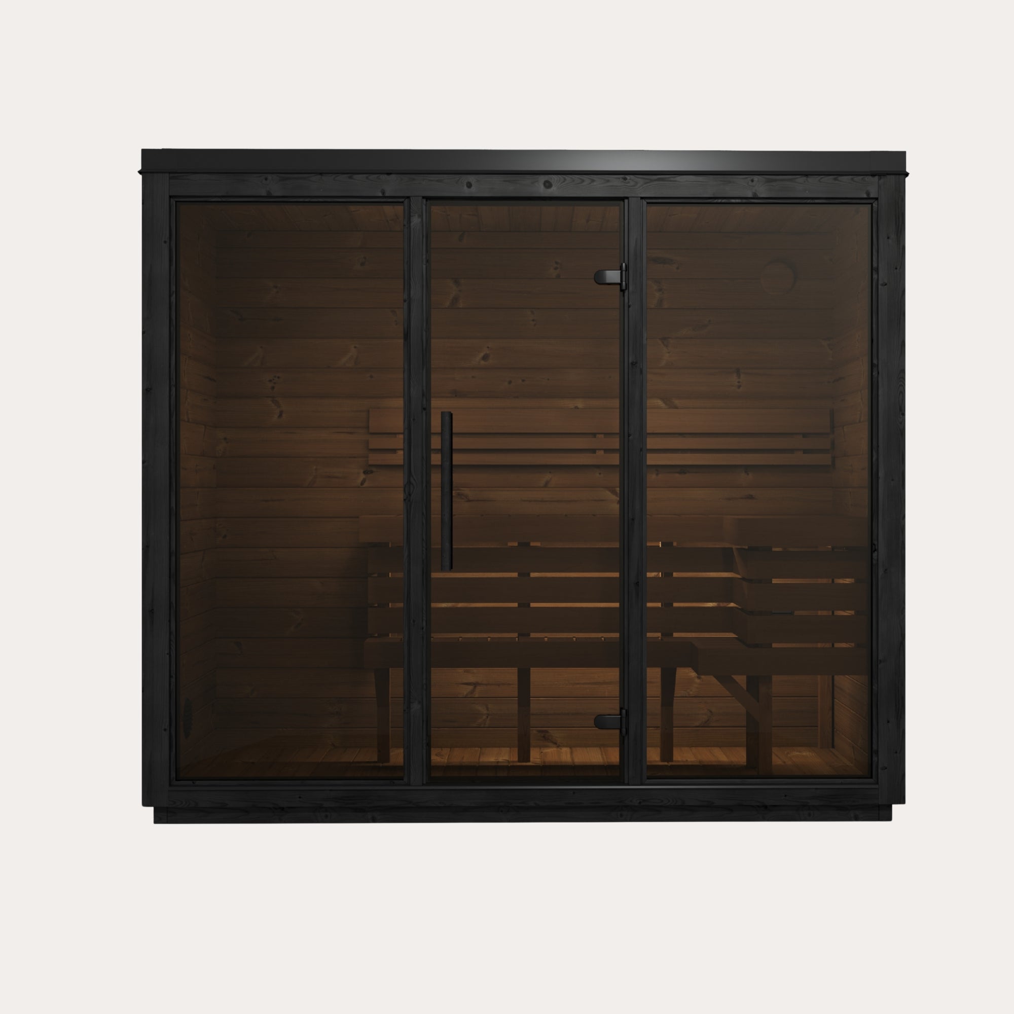 Novi Rose Premium Cube Outdoor Sauna - 5 Person