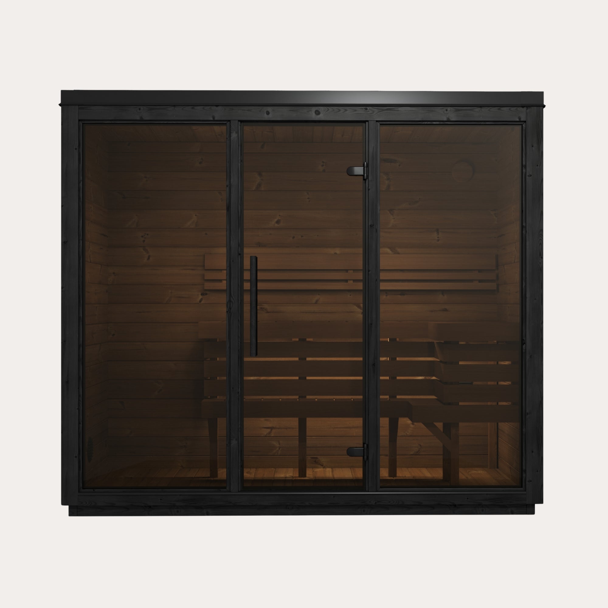 Novi Rose Premium Cube Outdoor Sauna - 4 Person