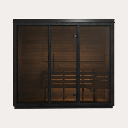 Novi Rose Premium Cube Outdoor Sauna - 4 Person