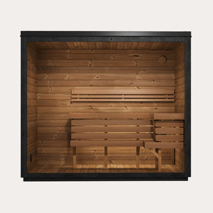 Novi Rose Premium Cube Outdoor Sauna - 4 Person