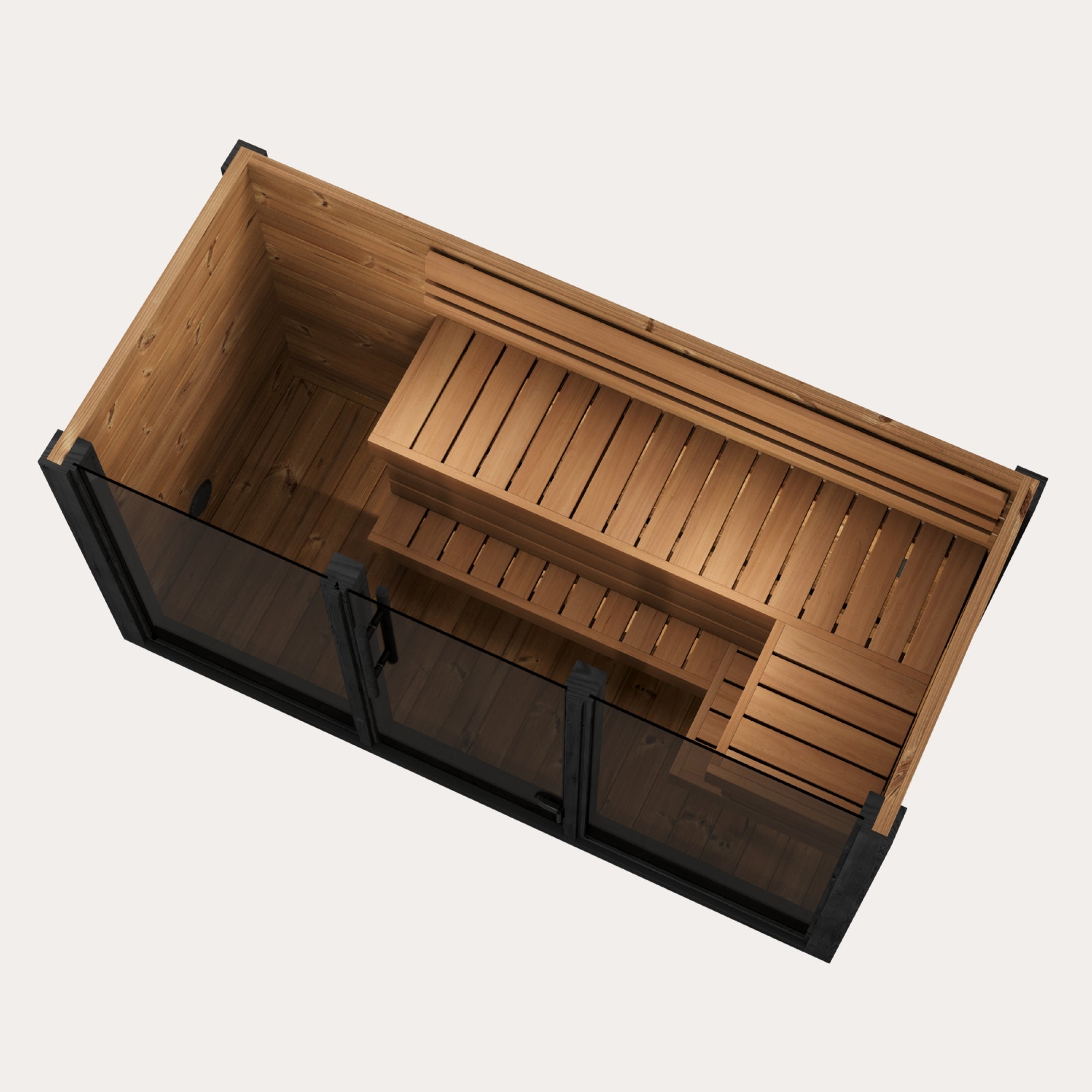 Novi Rose Premium Cube Outdoor Sauna - 4 Person