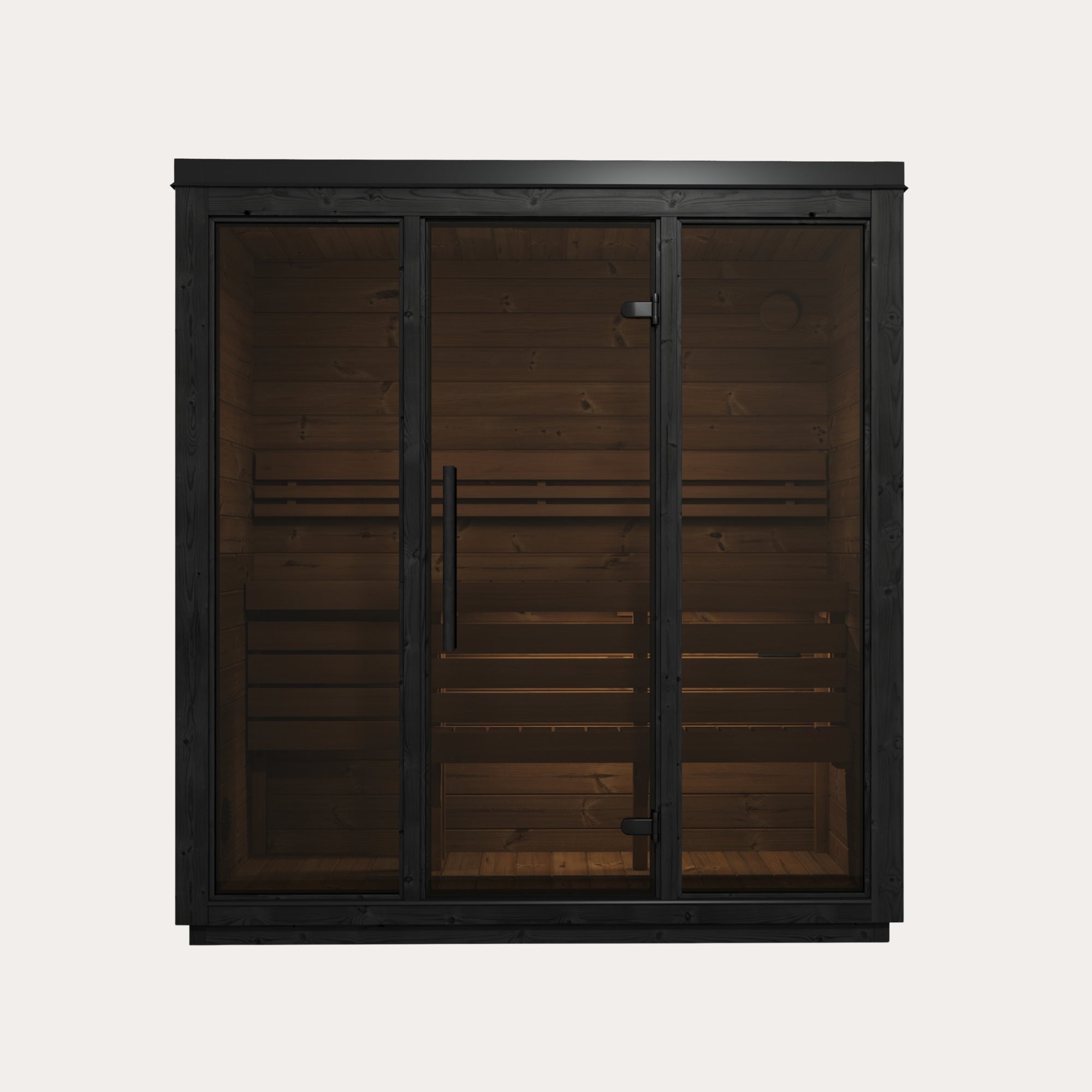 Novi Rose Premium Cube Outdoor Sauna - 3 Person