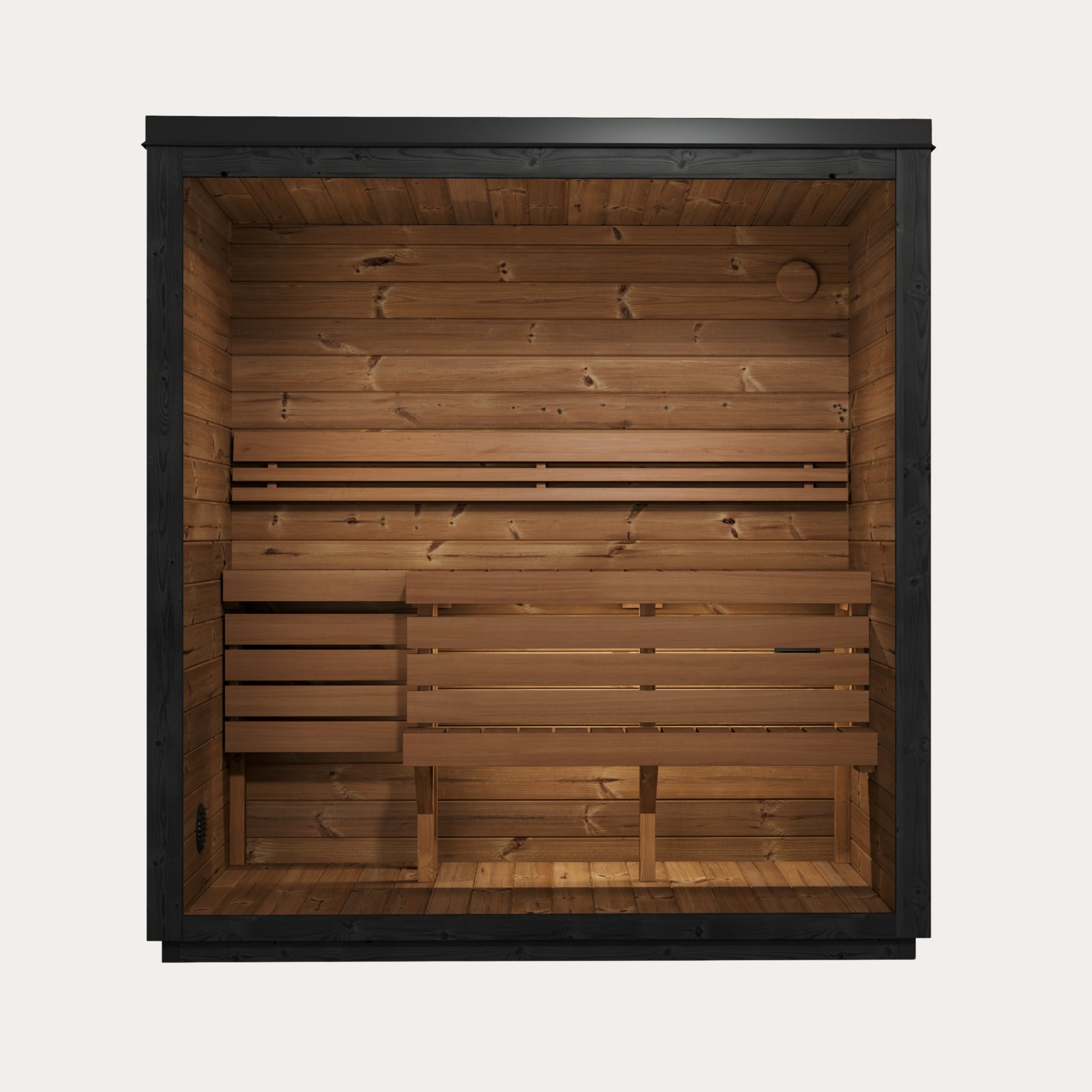 Novi Rose Premium Cube Outdoor Sauna - 3 Person