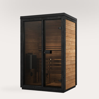 Novi Rose Premium Cube Outdoor Sauna - 2 Person
