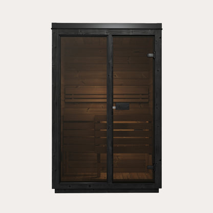 Novi Rose Premium Cube Outdoor Sauna - 2 Person