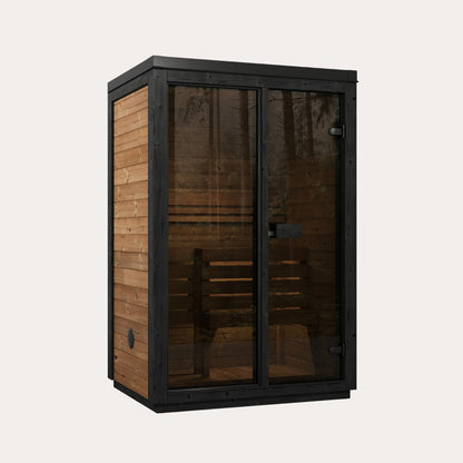 Novi Rose Premium Cube Outdoor Sauna - 2 Person