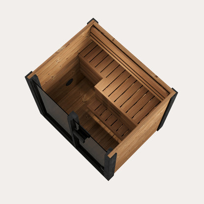 Novi Rose Premium Cube Outdoor Sauna - 2 Person