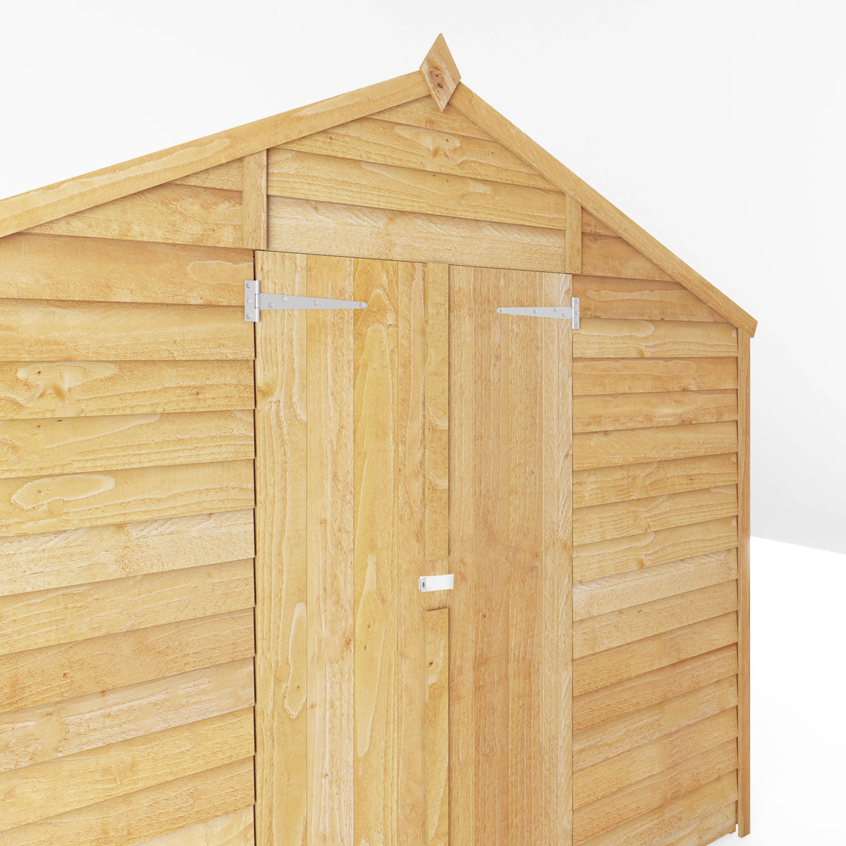 Refurbished 12 x 8 Overlap Double Door Apex Windowless Wooden Shed