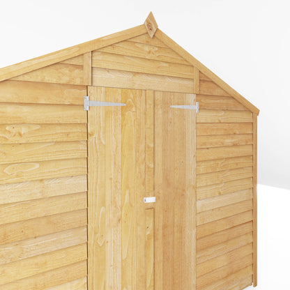 Refurbished 12 x 8 Overlap Double Door Apex Windowless Wooden Shed