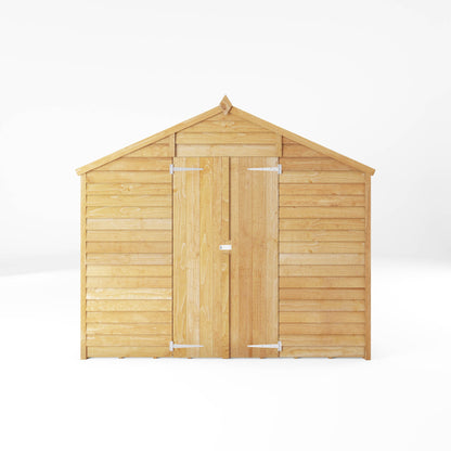 Refurbished 12 x 8 Overlap Double Door Apex Windowless Wooden Shed