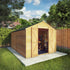 12 x 8 Overlap Double Door Apex Windowless Wooden Shed
