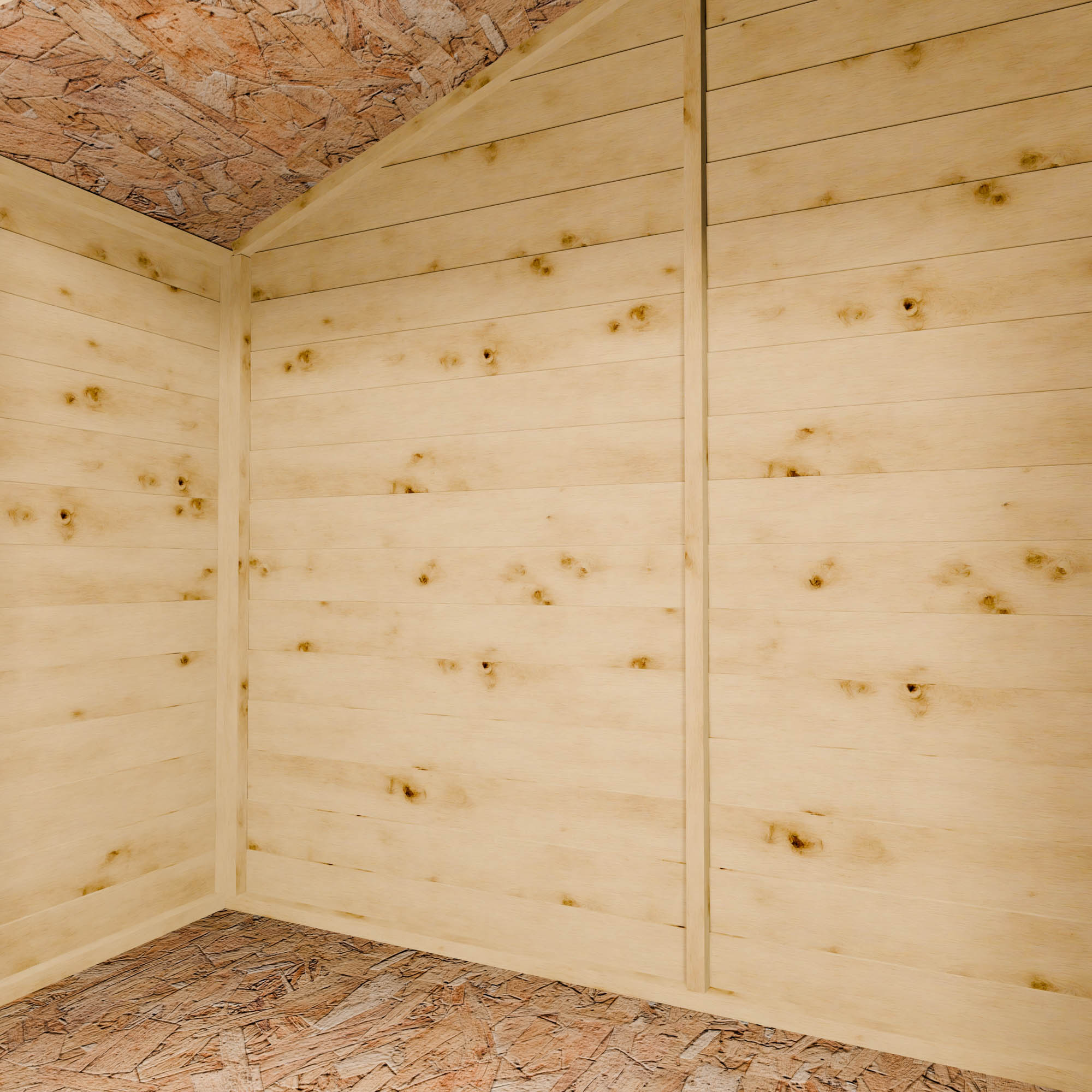 7 x 3 Value Overlap Double Door Apex Wooden Bike Shed