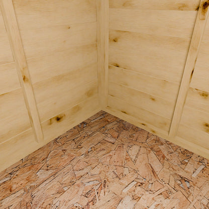 5 x 3 Overlap Double Door Wooden Garden Mower Store