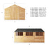 15 x 10 Overlap Double Door Apex Garden Shed
