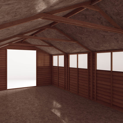 20 x 10 Value Overlap Double Door Apex Garden Shed