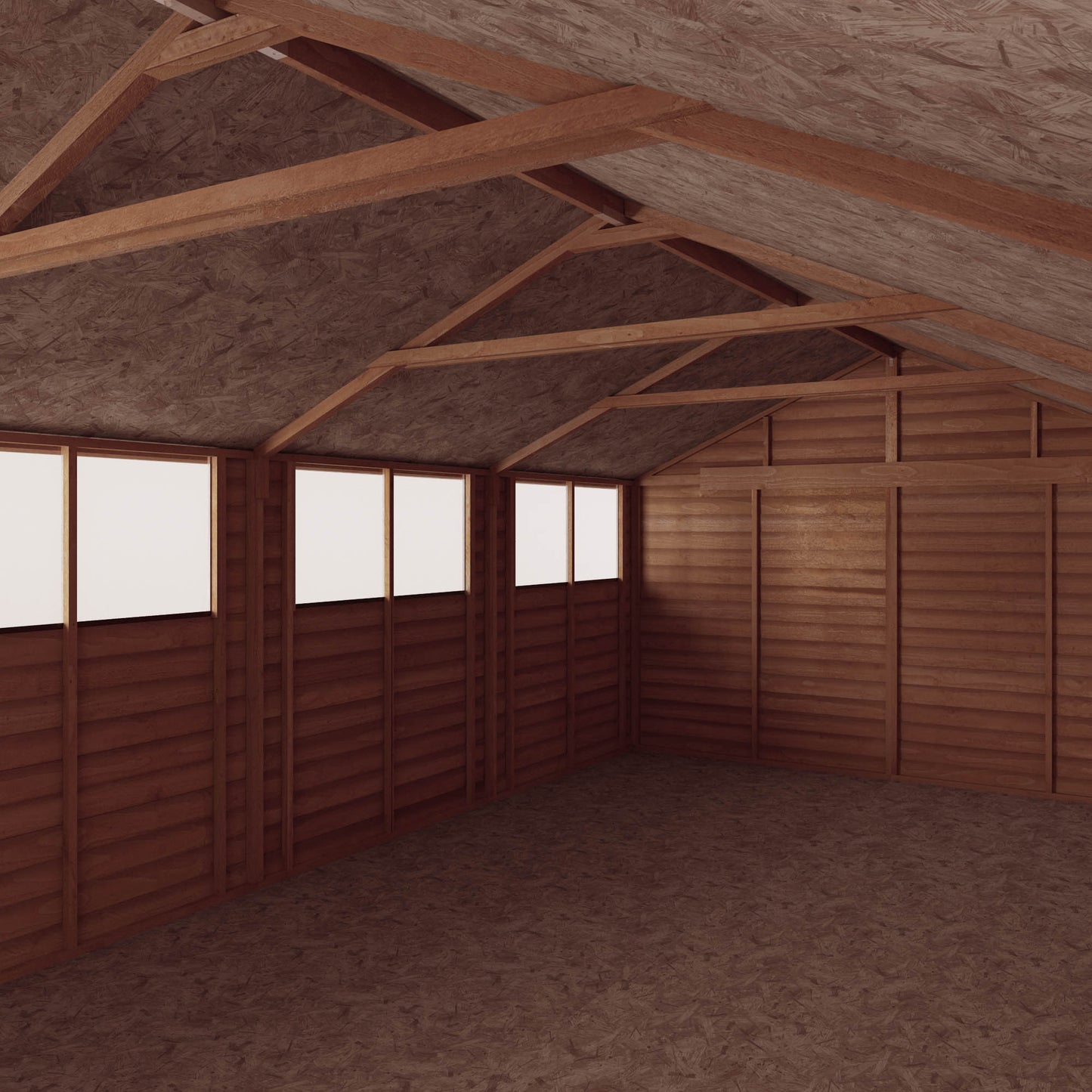 20 x 10 Value Overlap Double Door Apex Garden Shed