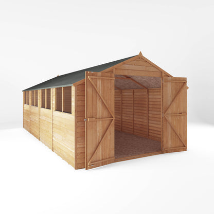 20 x 10 Value Overlap Double Door Apex Garden Shed