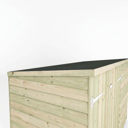 3 x 6 Value Overlap Double Door Pent Bike Shed