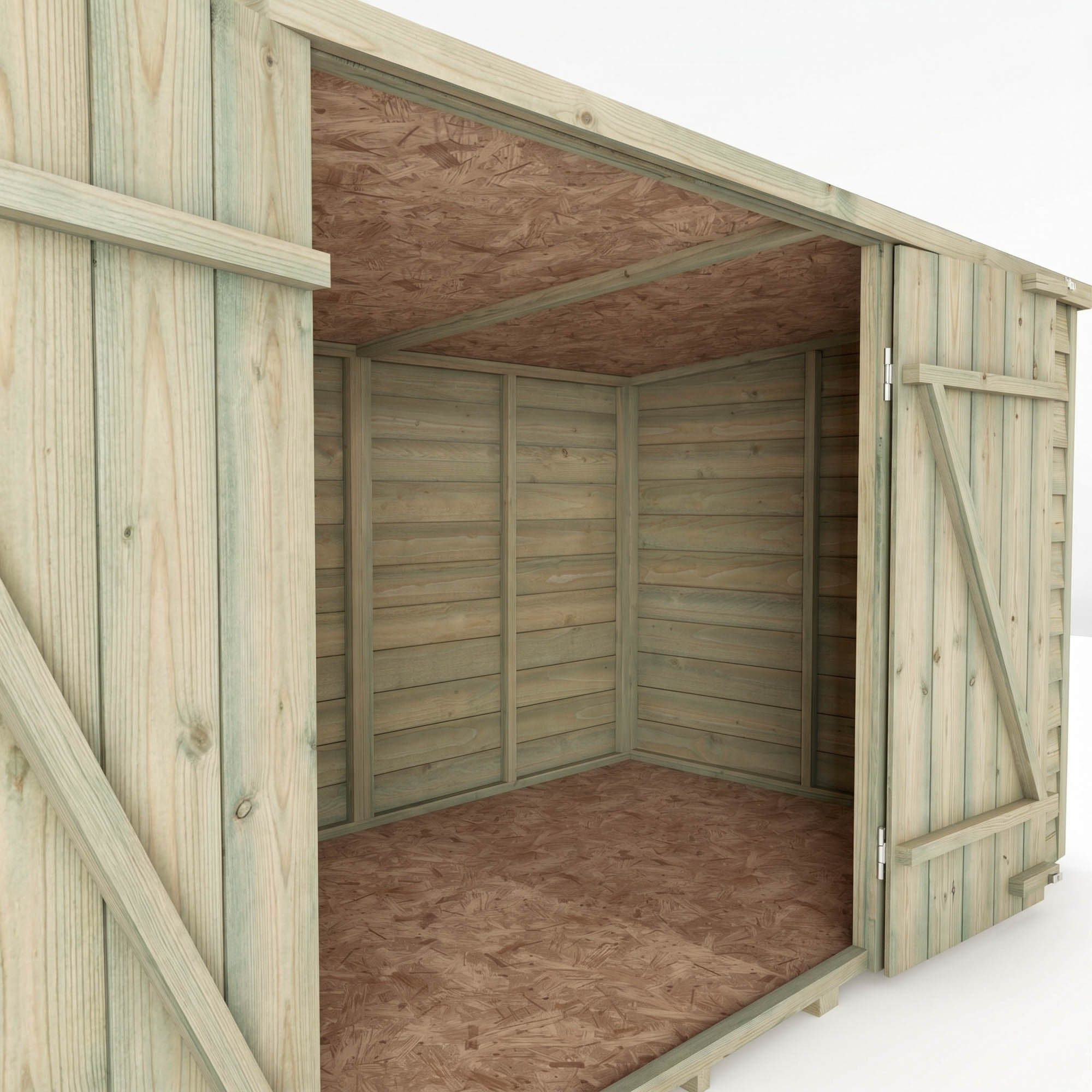 4 x 6 Value Overlap Double Door Bike Shed