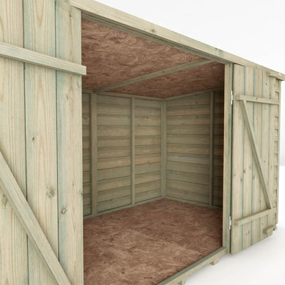 4 x 6 Value Overlap Double Door Bike Shed