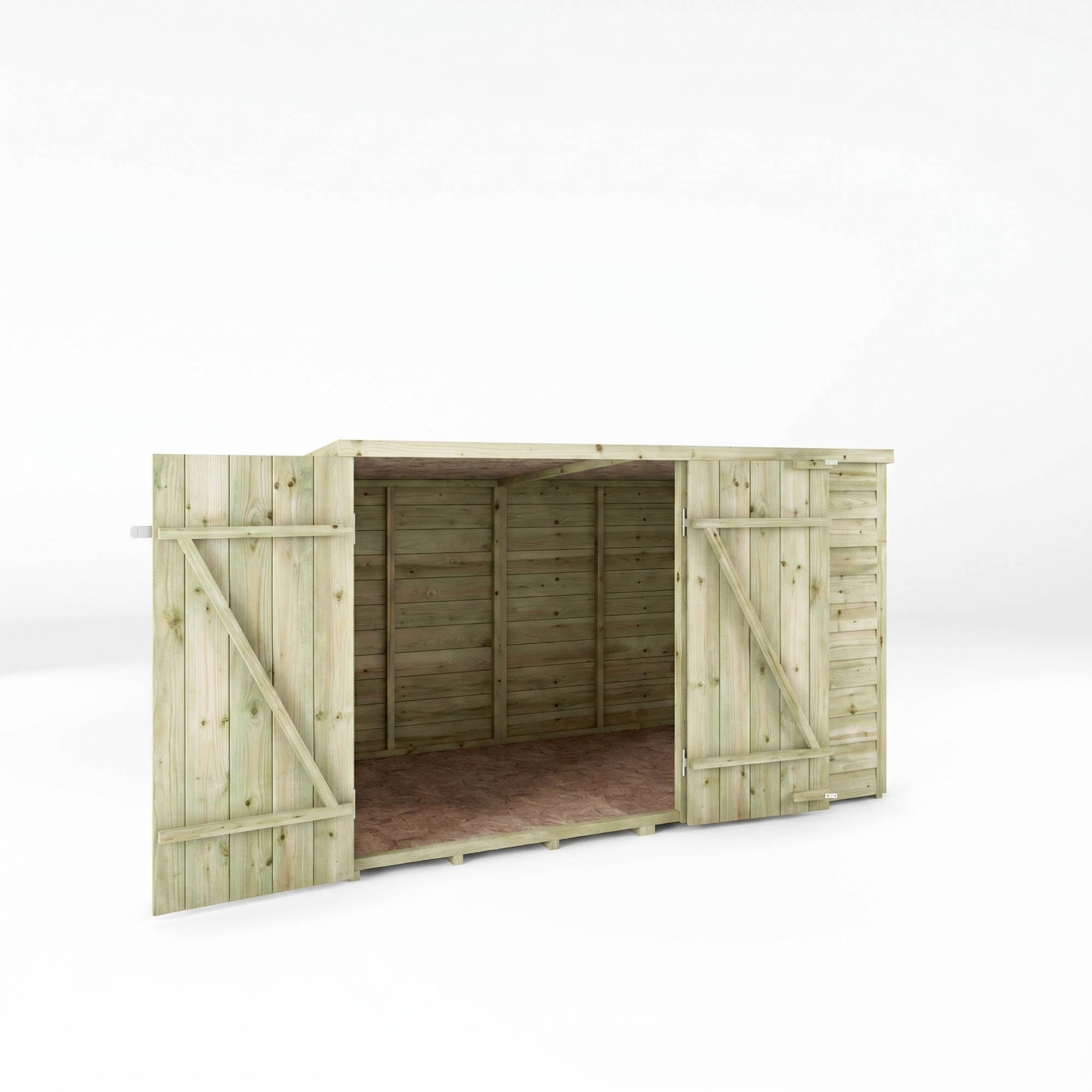 4 x 6 Value Overlap Double Door Bike Shed