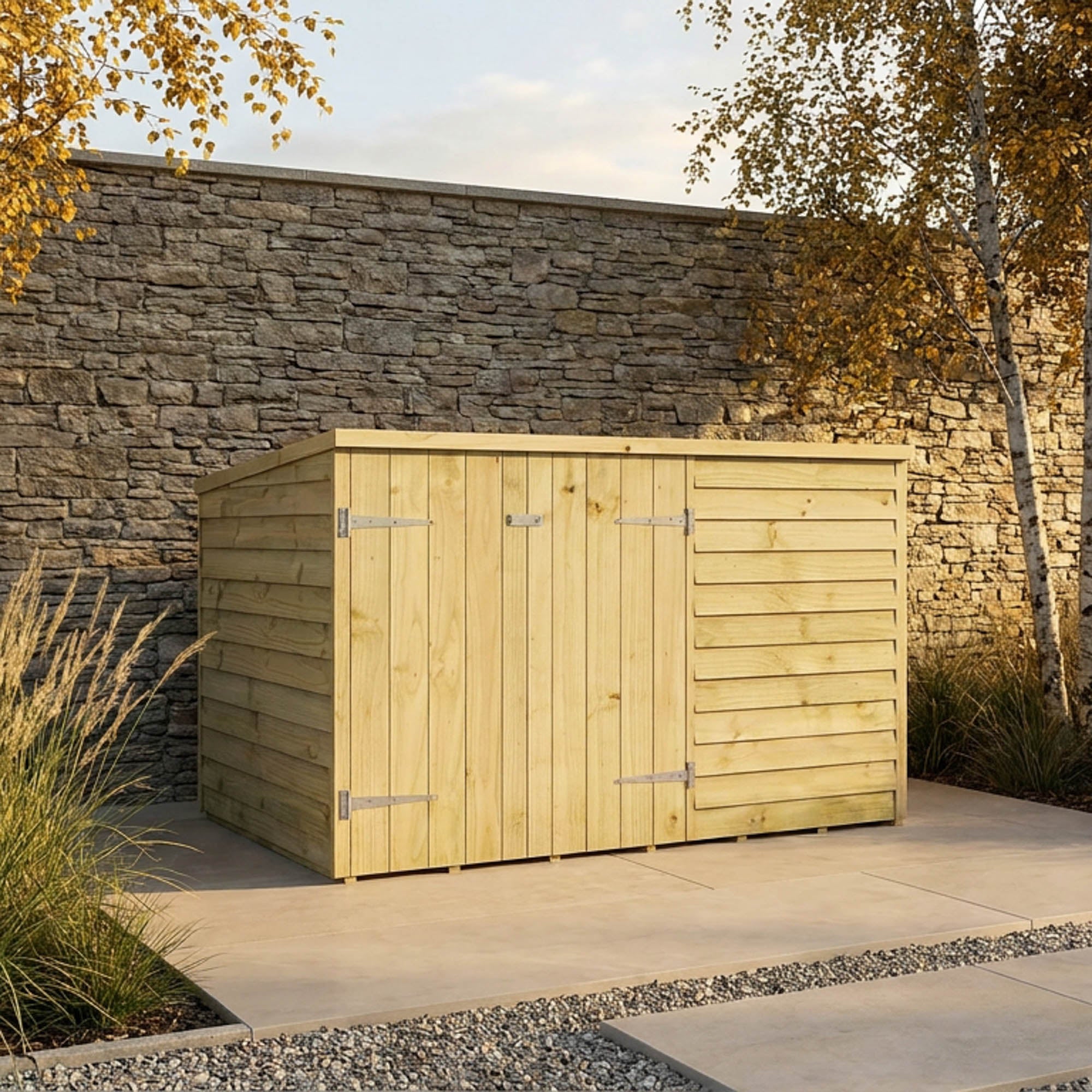 4 x 6 Value Overlap Double Door Bike Shed