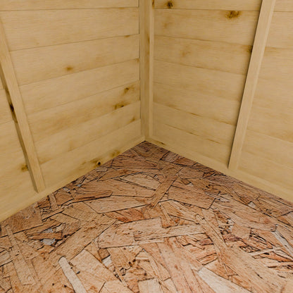 4 x 6 Value Overlap Double Door Overlap Bike Shed