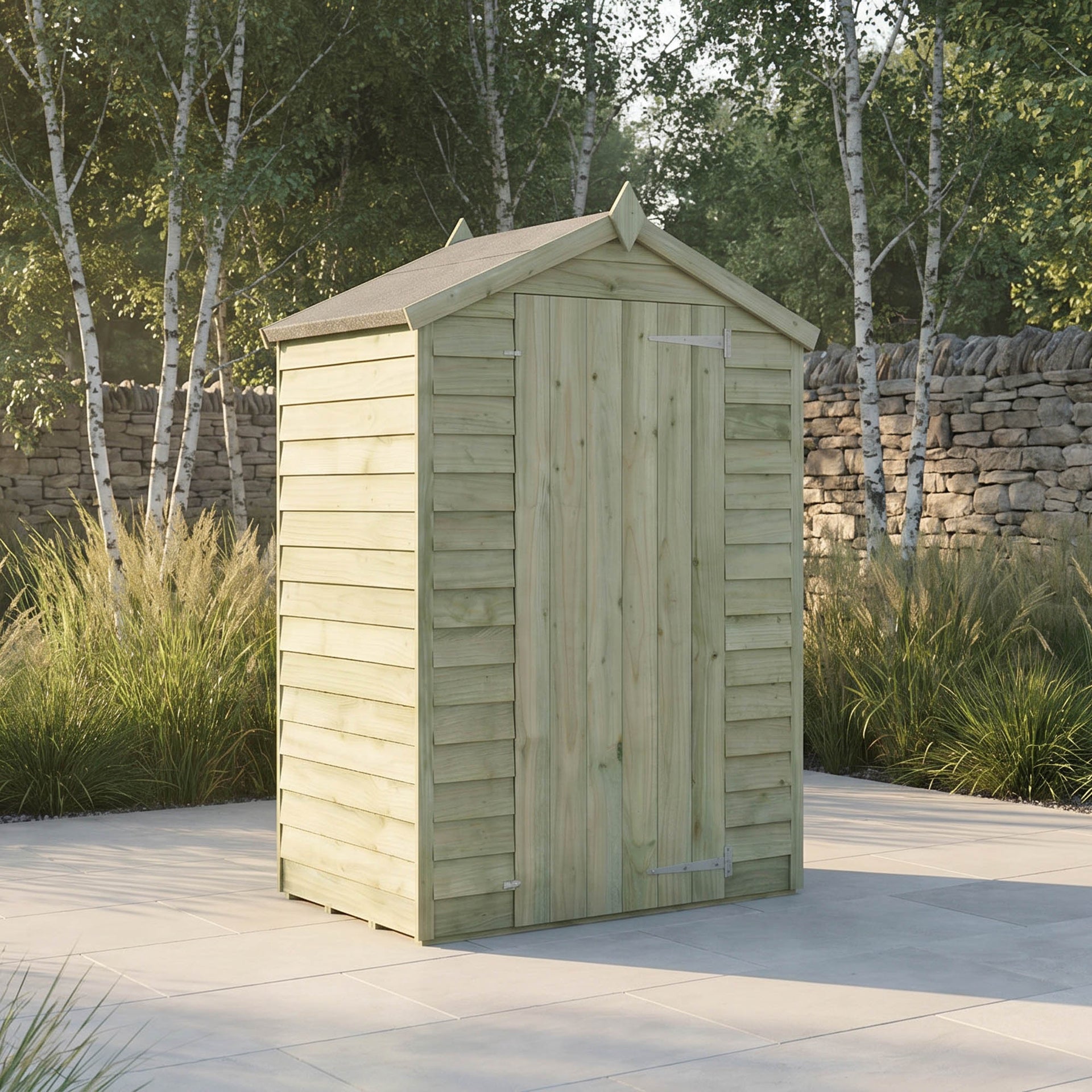 Value Overlap Single Door Apex Shed