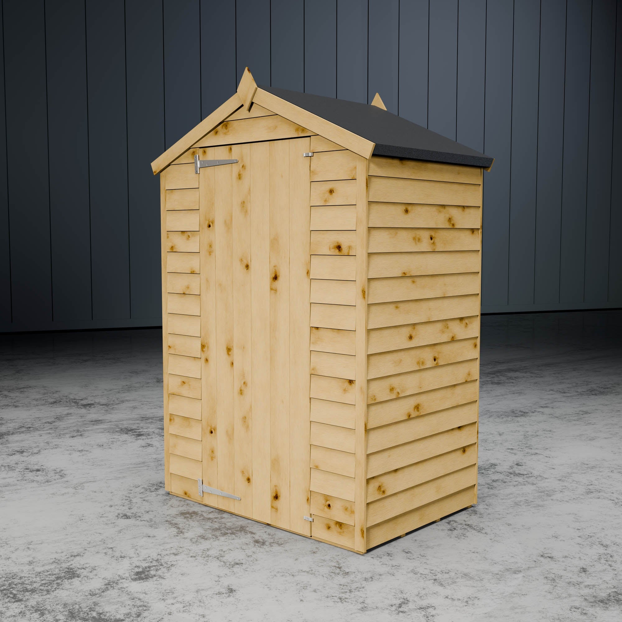 Wooden apex shed