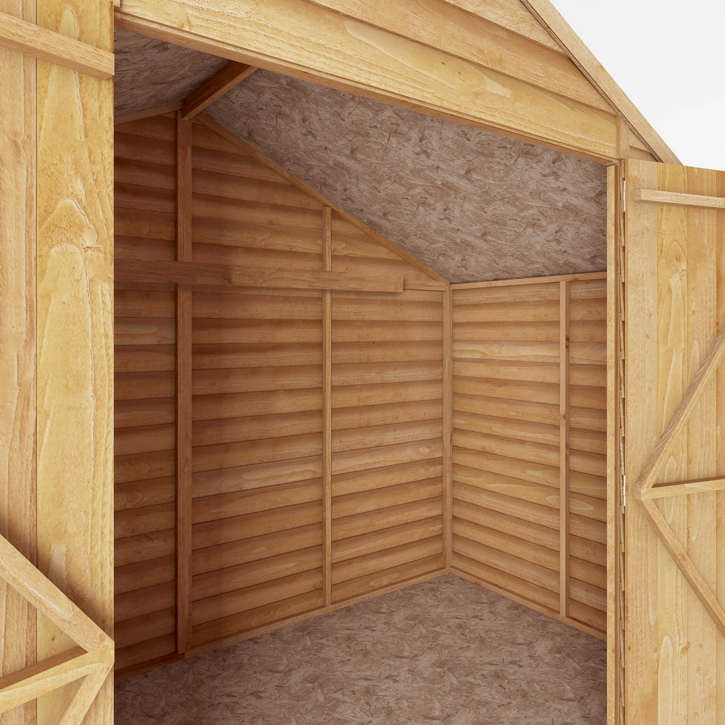 5 x 10 Value Overlap Apex Wooden Shed
