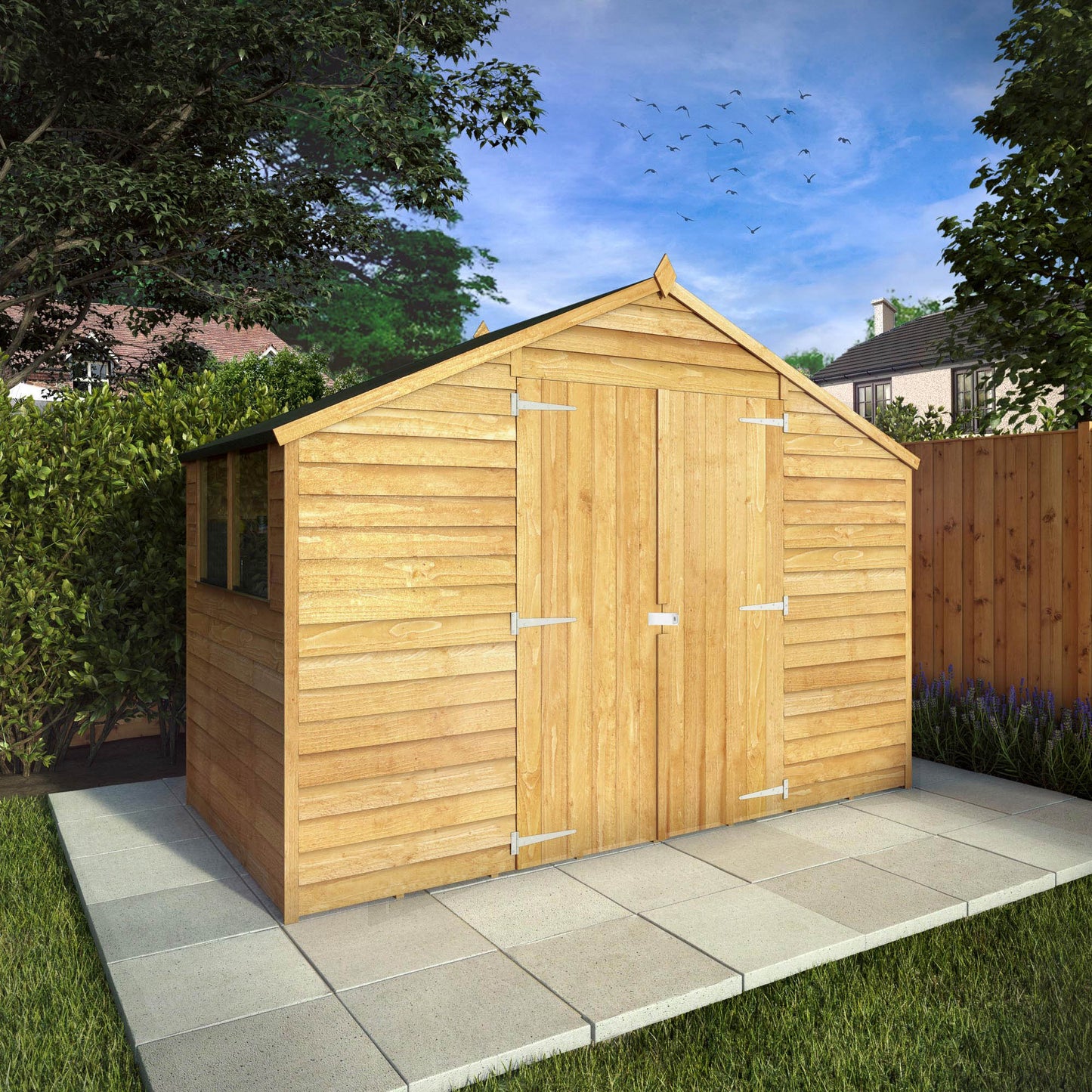 5 x 10 Value Overlap Apex Wooden Shed