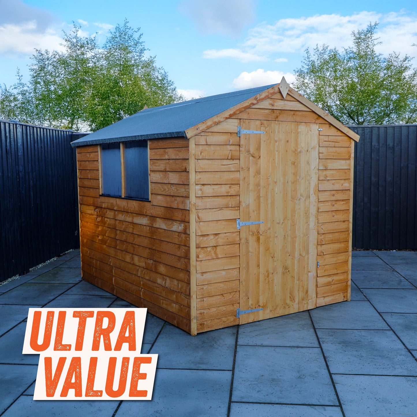 8 x 6 Ultra Value Overlap Apex Wooden Shed