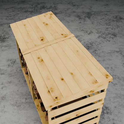 Pressure Treated Double Log Store